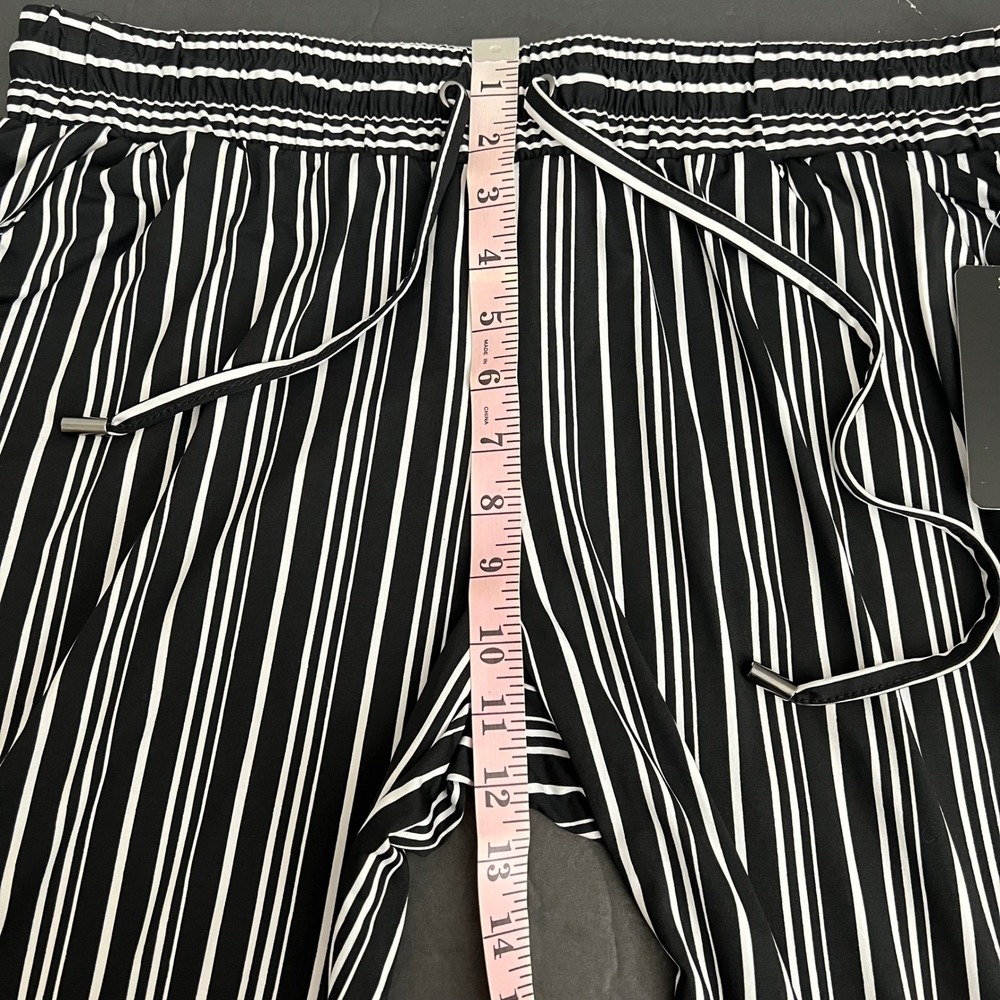 Robert Louis Womens Sz L Pull On Striped Cargo Jogger Pants Pockets - Picture 8 of 13